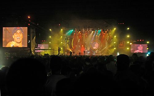 Enrique Iglesias durante el concierto MTV Summer Málaga 2006