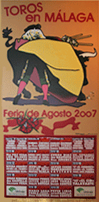 Cartel de Toros de la Feria de Málaga 2007